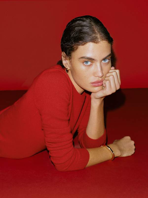 Lian Cashmere Crew Sweater - Lipstick