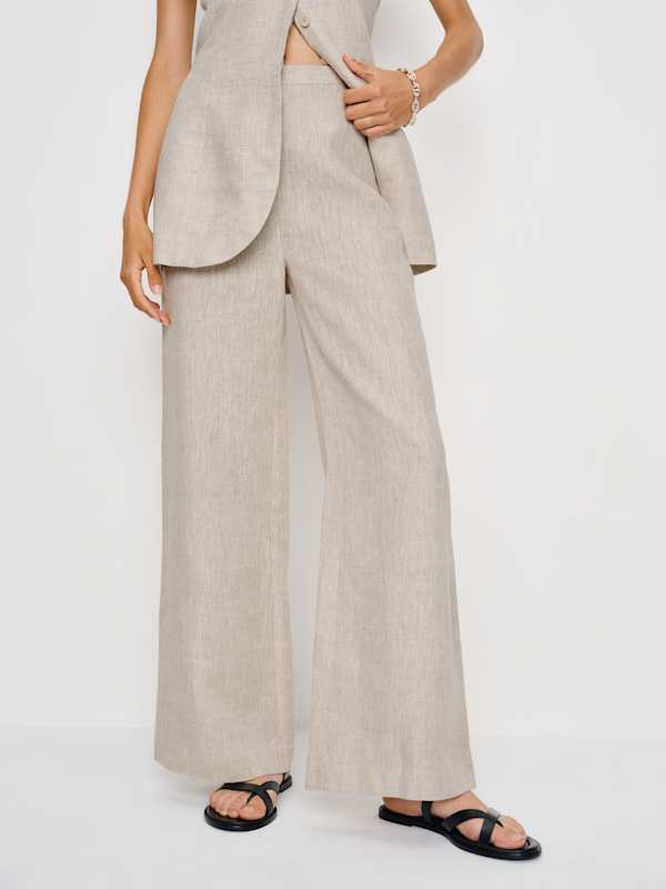 Clove Linen Two Piece - Oatmeal