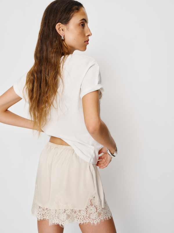 Fern Satin Short - Almond