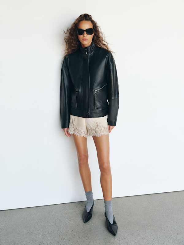 Fern Satin Short - Almond