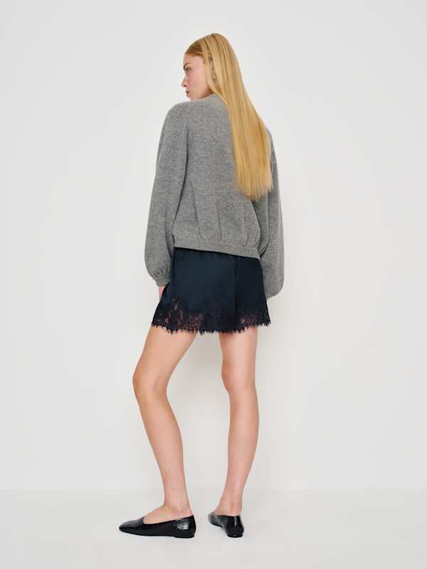 Fern Satin Short - Midnight