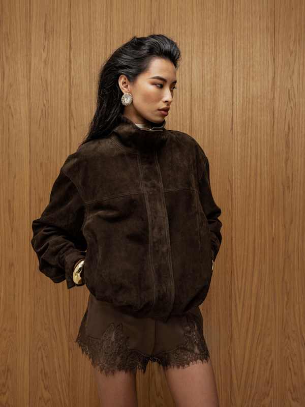 Fern Satin Short - Pinecone