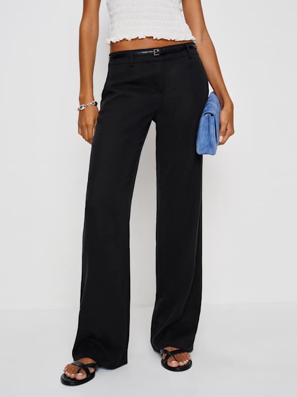 Gisele Low Rise Pant - Black
