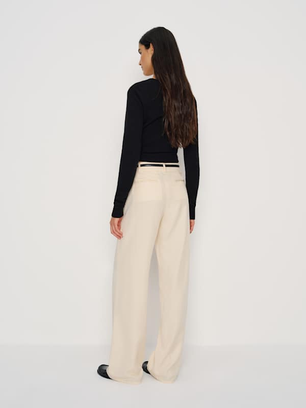 Gisele Low Rise Pant - Sugar