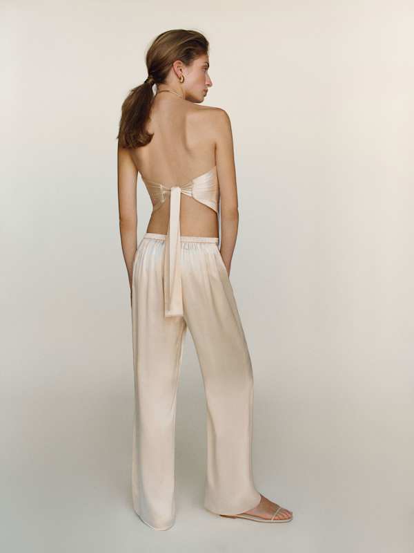 Marisol Silk Two Piece - Almond