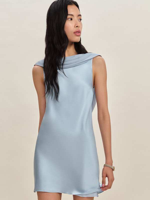 Jonelle Silk Dress - Horizon