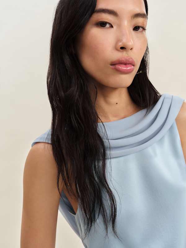 Jonelle Silk Dress - Horizon