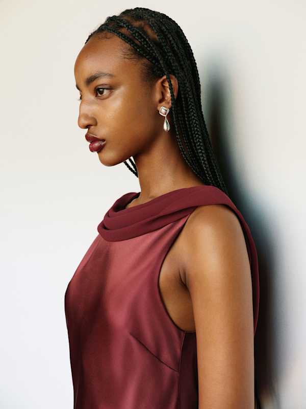 Jonelle Silk Dress - Romance