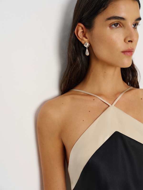 Jillian Silk Dress - Black