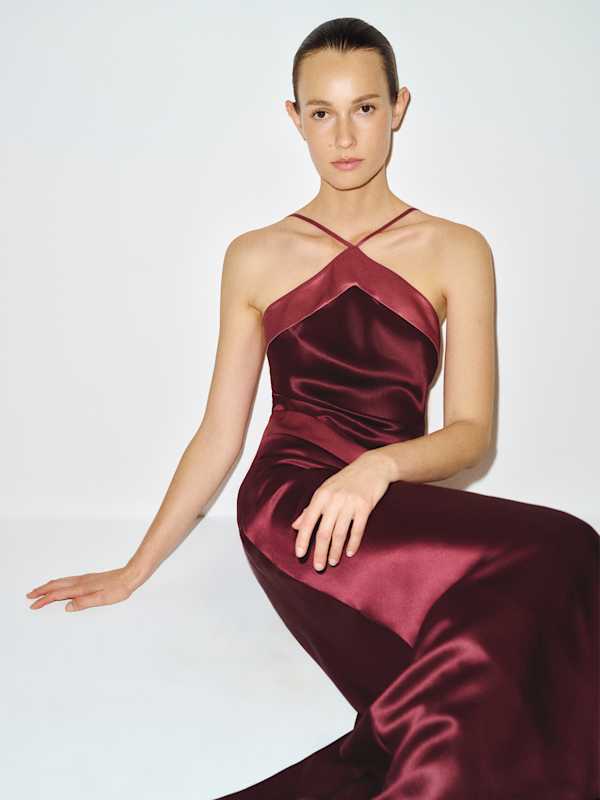 Jillian Silk Dress - Boysenberry