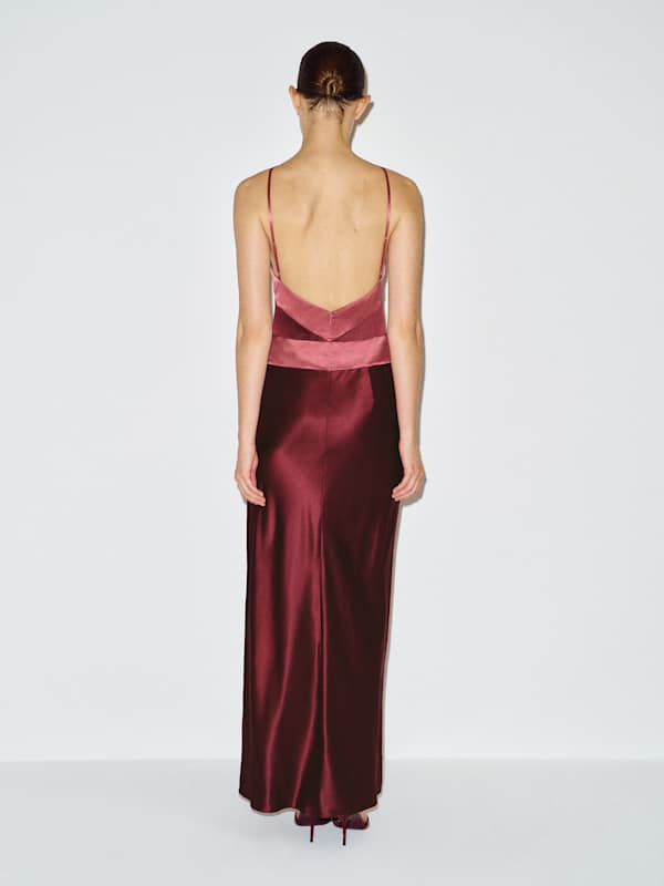 Jillian Silk Dress - Boysenberry