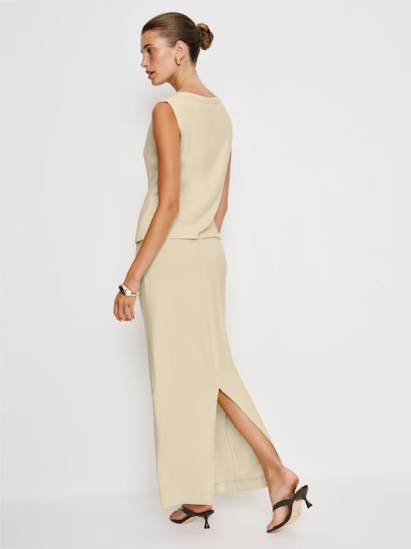 Olivia Knit Two Piece - Custard