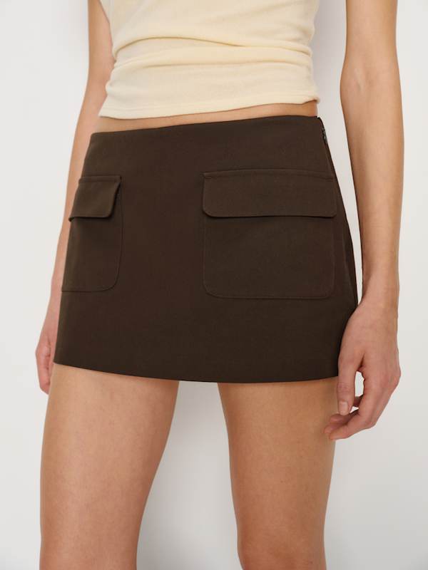 Calloway Low Rise Skort - Mole