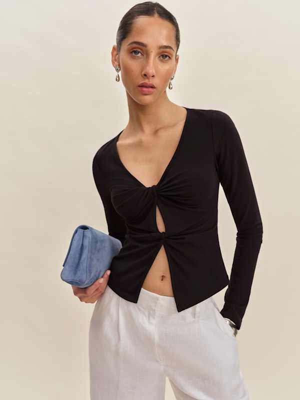Silas Knit Top - Black