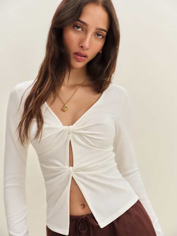 Silas Knit Top - Fior Di Latte