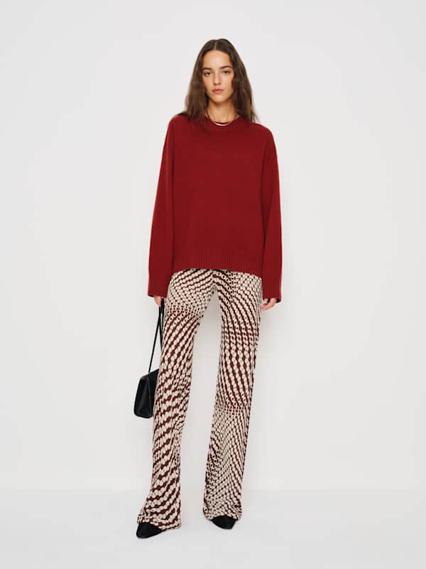 Pantalon transparent &agrave; taille mi-haute coup&eacute; dans le biais Gale - Samba