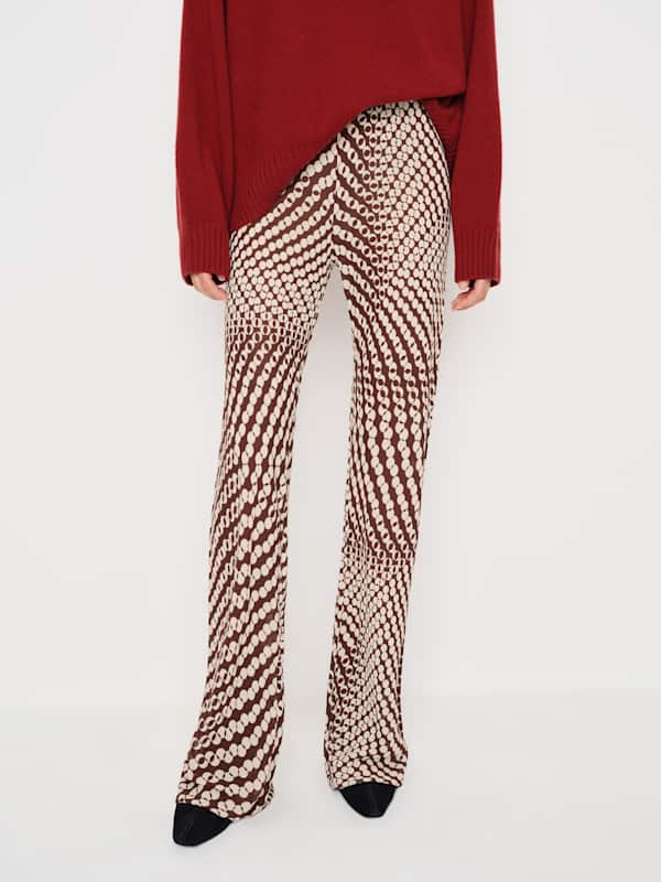 Pantalon transparent &agrave; taille mi-haute coup&eacute; dans le biais Gale - Samba