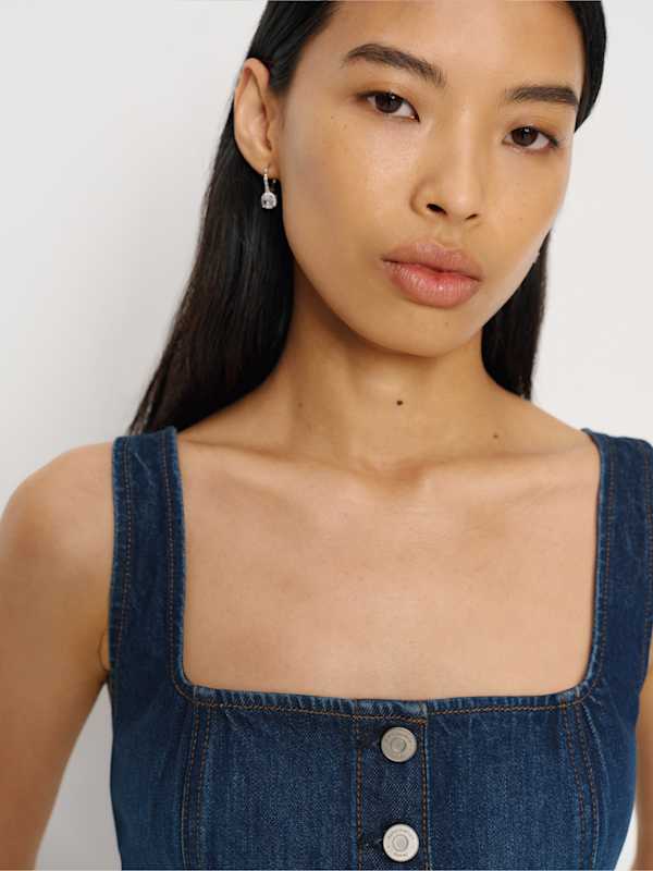 Tilly Stretch Denim Top - Nemi