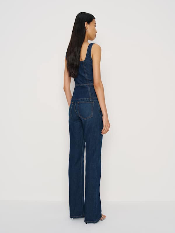 Tilly Stretch Denim Top - Nemi