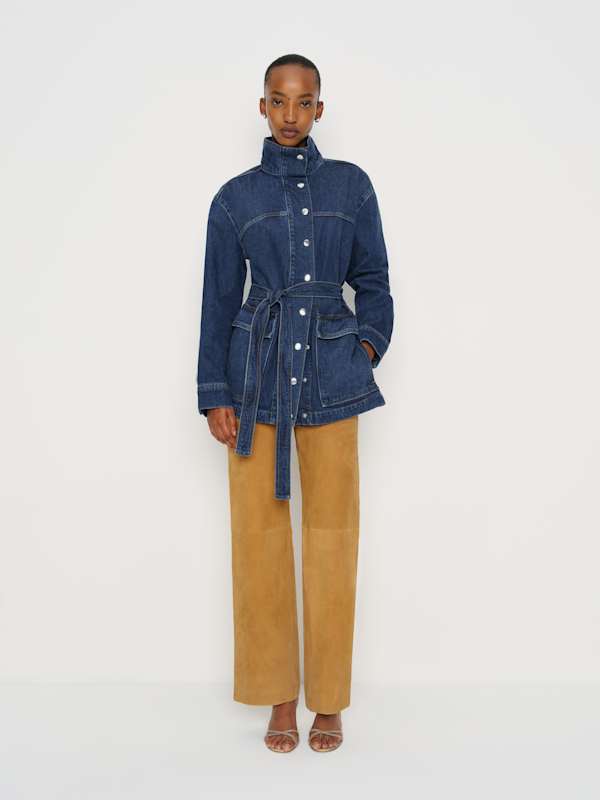 Drina Belted Denim Jacket - Melville
