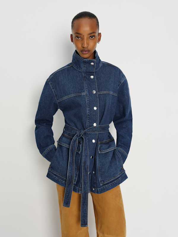 Drina Belted Denim Jacket - Melville