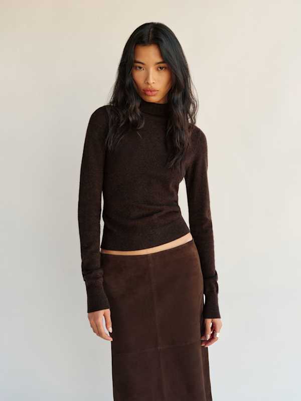 Jett Cashmere Turtleneck - Compost
