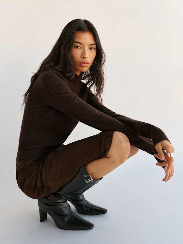 Jett Cashmere Turtleneck - Compost