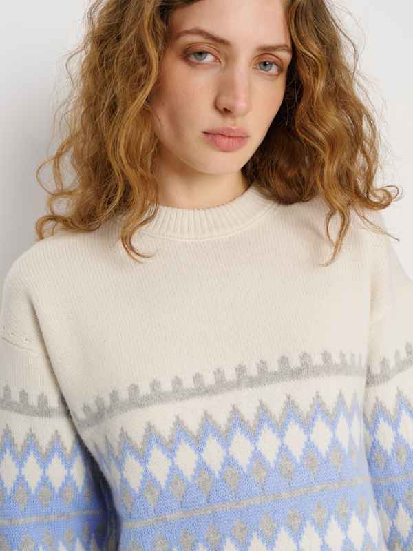 Fabian Crew Sweater - Arctic Multi Fairisle