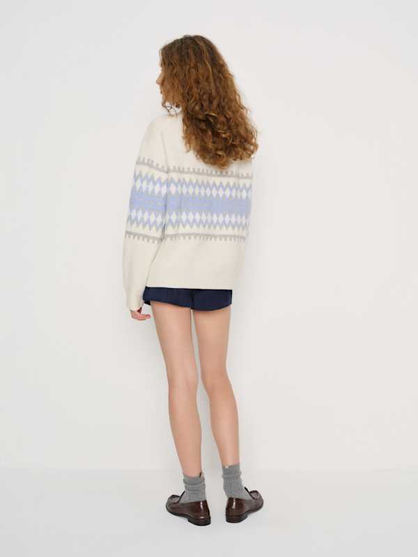 Fabian Crew Sweater - Arctic Multi Fairisle