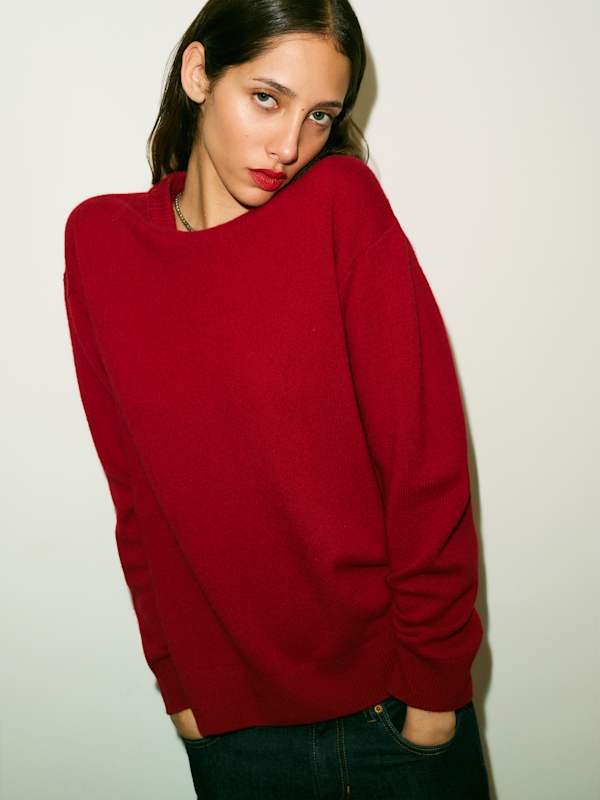 Fabian Crew Sweater - Maraschino Cherry