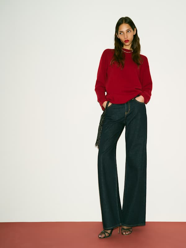 Fabian Crew Sweater - Maraschino Cherry