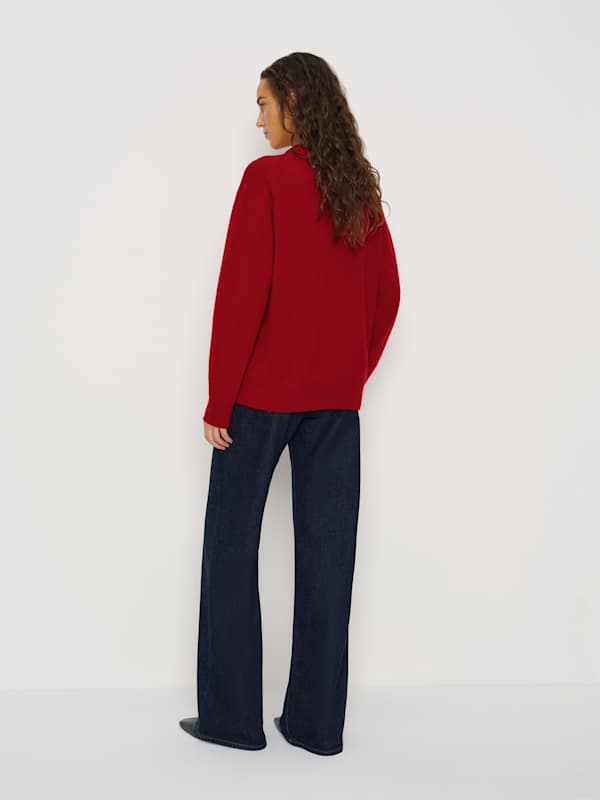 Fabian Crew Sweater - Maraschino Cherry
