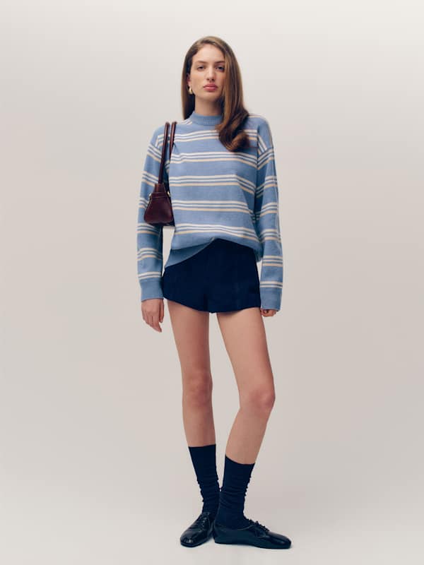 Fabian Crew Sweater - Skyline Multi Stripe