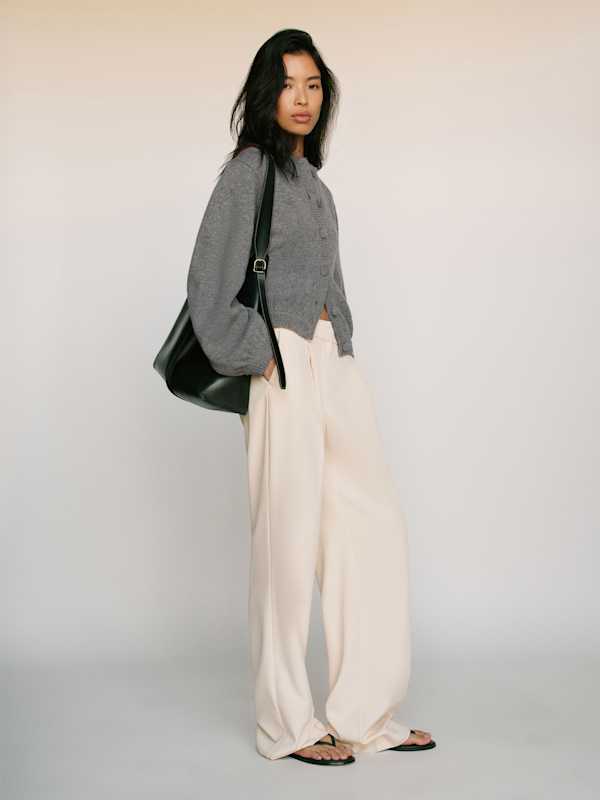 Cobel Regenerative Wool Cardigan - Mid Grey