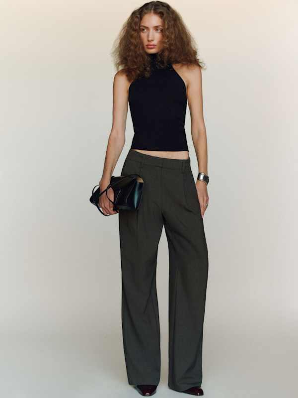 Leni Cashmere Halter - Black