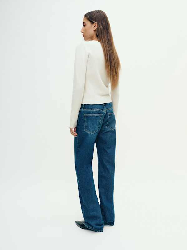 Lowen Regenerative Wool Embroidered Cardigan - Arctic