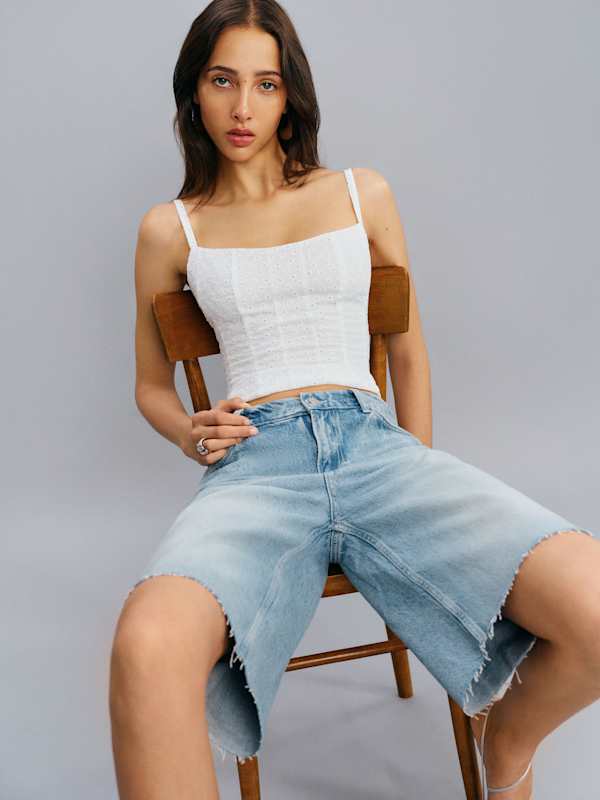 Hattie Top - White Eyelet