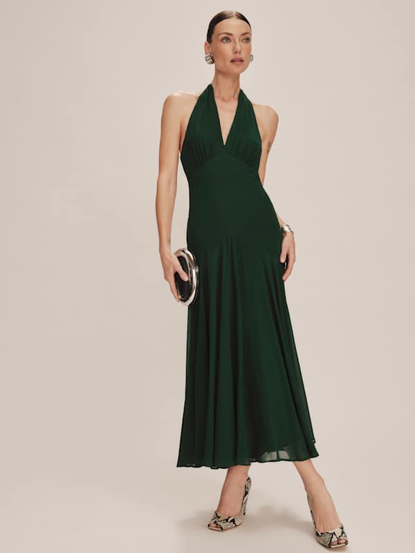 Petites Briony Dress - Forest