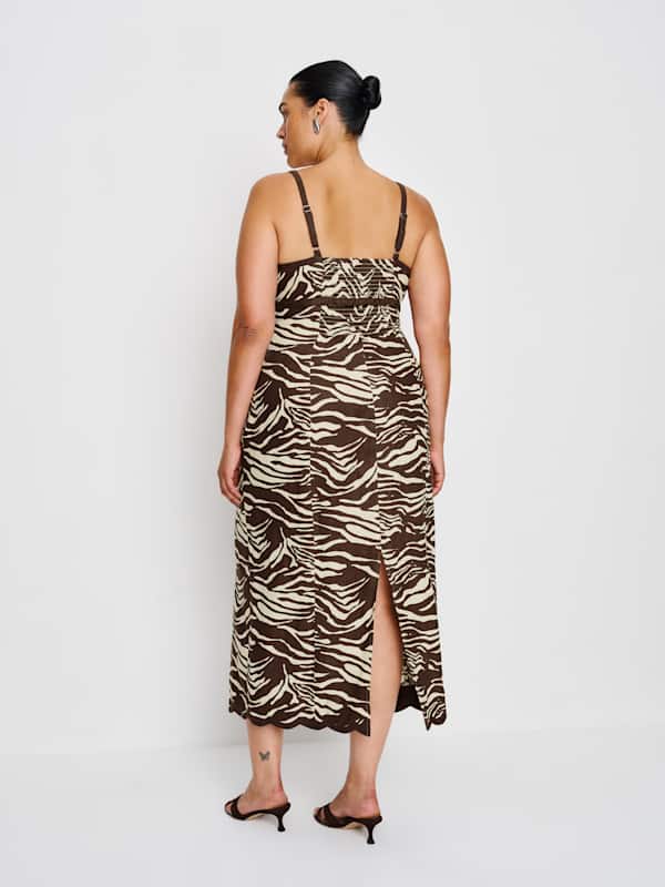 Sara Linen Dress Es - Stampede