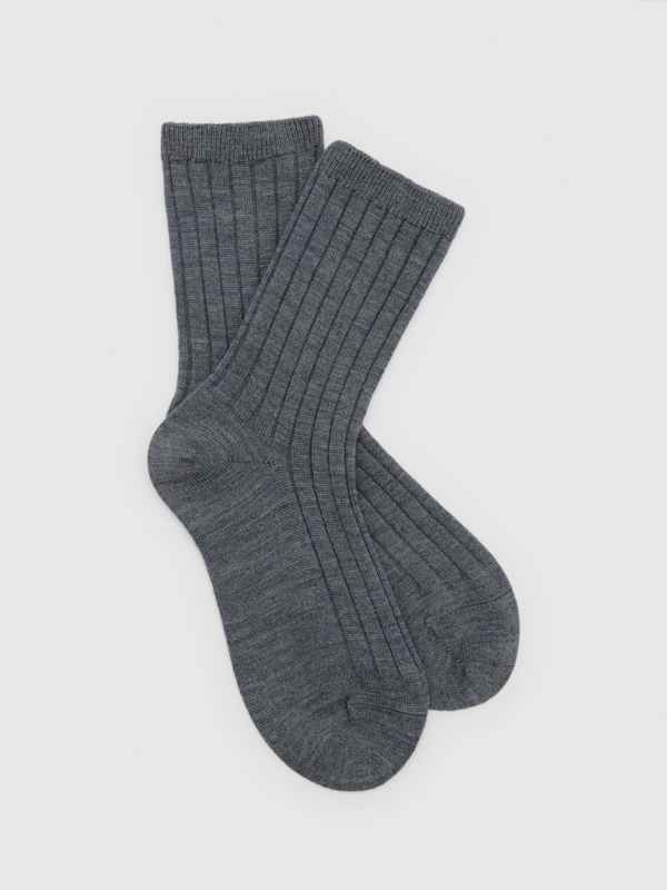 August Regenerative Merino Socks - Mid Grey