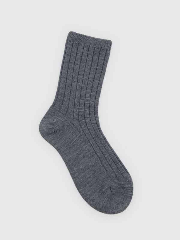 August Regenerative Merino Socks - Mid Grey