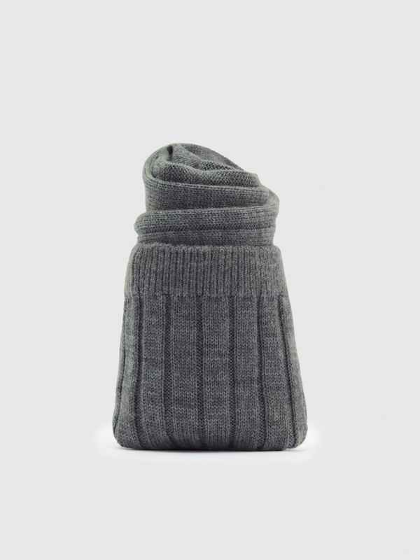 August Regenerative Merino Socks - Mid Grey