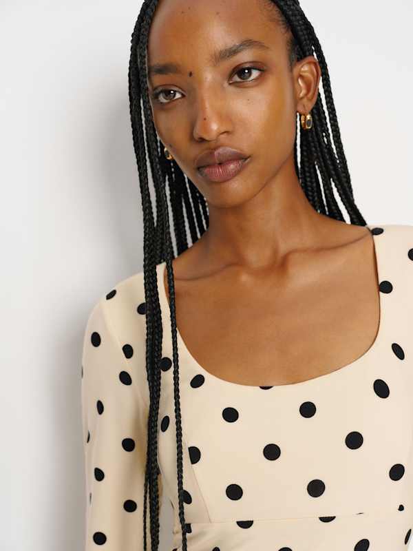 Davi Knit Dress - Sundae Dot