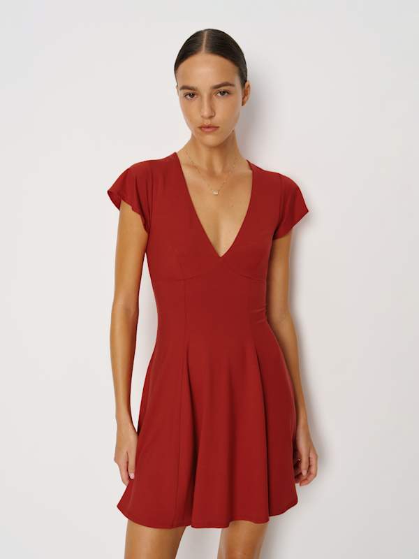 Olivia Knit Dress - Sundried Tomato