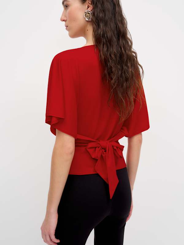 Avery Knit Top - Lipstick