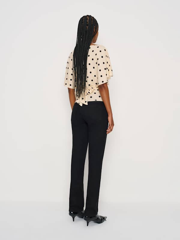 Avery Knit Top - Sundae Dot