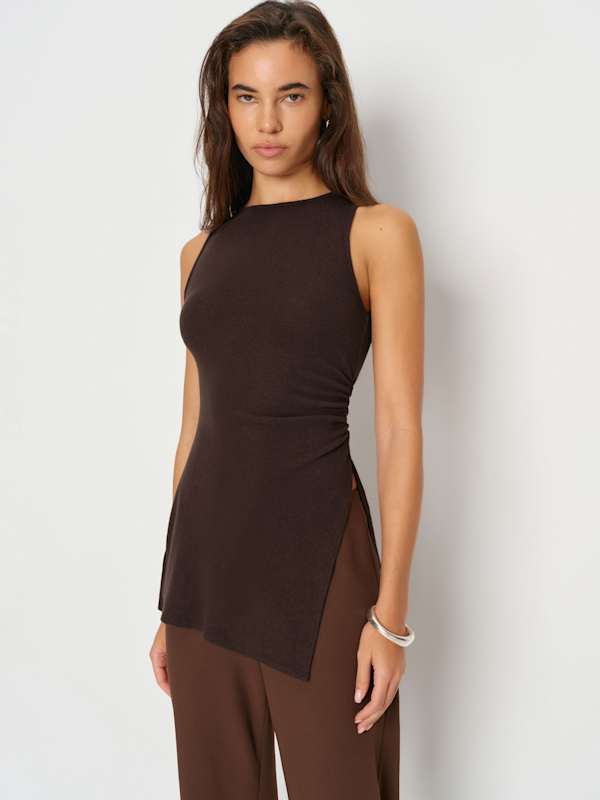 Walker Knit Top - Mole