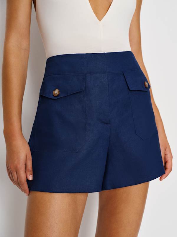 Trixie Linen Short - Danube