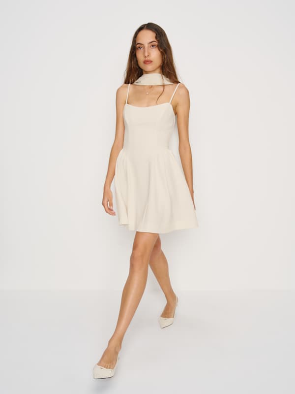 Bonie Mini Dress - Fior Di Latte