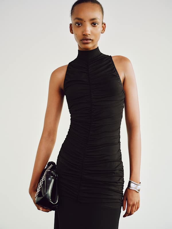 Caspian Knit Dress - Black